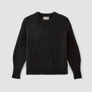 Everlane The Alpaca Crew — Heathered Black